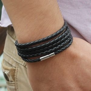 Men's Luxury Leather Bracelet